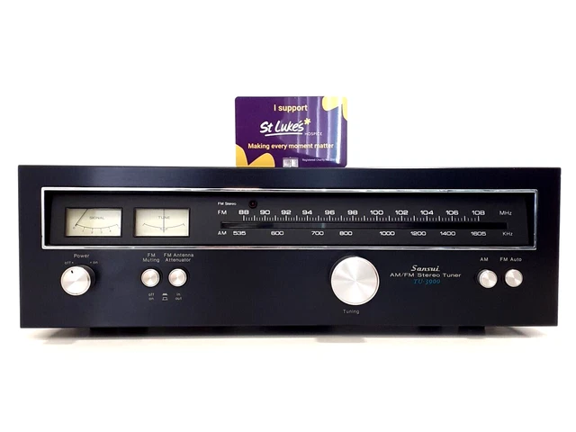 Vintage Sansui TU-717 AM/FM Stereo Tuner See Description Black