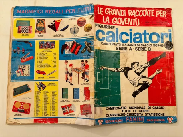 Album figurine calciatori Panini 1965/66 Vuoto da recupero