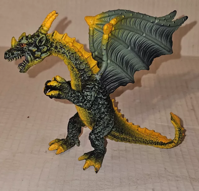 Dark Dragon Figure Figurine 2007 Toy Medieval Fantasy Green 5”