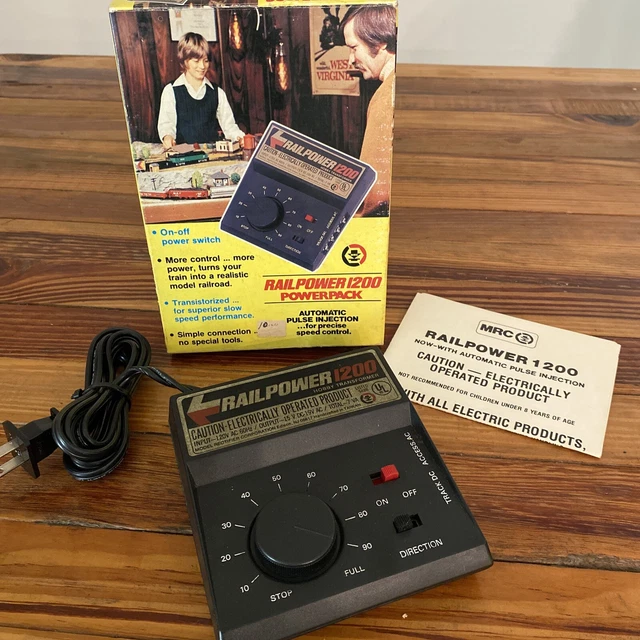 VINTAGE RAILPOWER 1200 Power Pack Model Railroad Train Sets Tyco