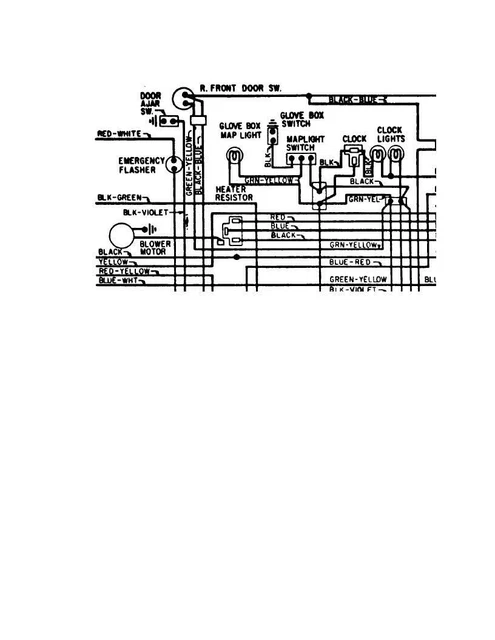 FORD MUSTANG MACH 1 Grande 1970 Wiring Diagram Schematic B/W pdf £4.82