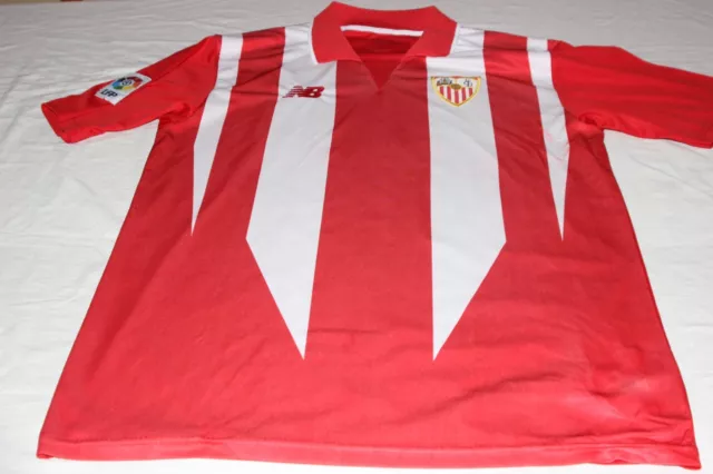 T-Shirt Calcio Sevilla FC Marca New Balance Taglia L 54X72