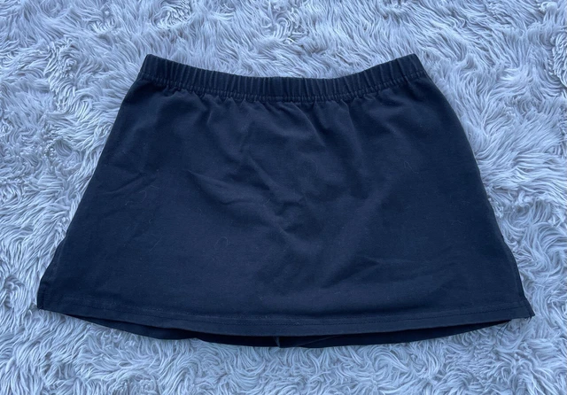 Chasse Girl's Youth Large Black Cheer Skirt w/ Built In Shorts