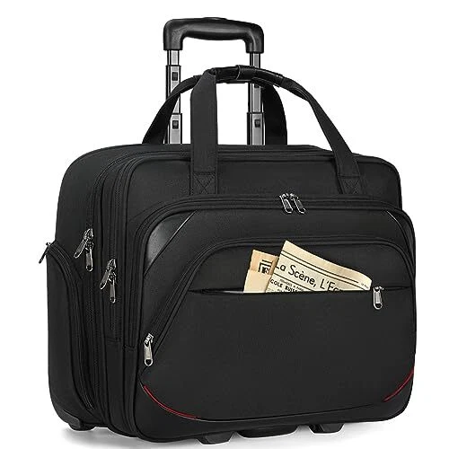 Amazonbasics rolling bag laptop computer case hot sale with wheels