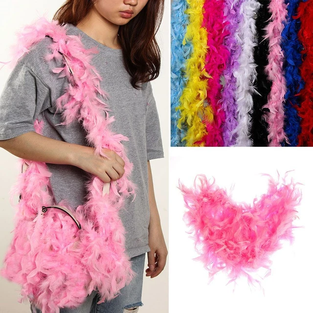 Fluffy Cosplay Grament Accessaries Feathers Feather Boa Strip Apparel Fabric