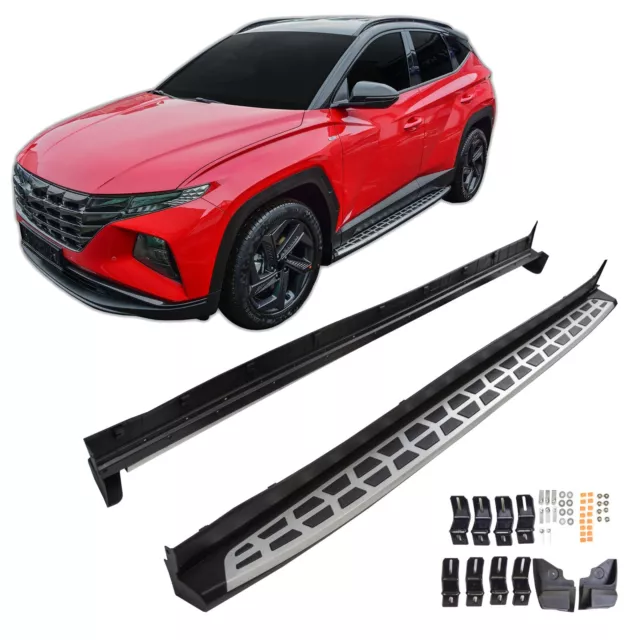 2 Marche-Pieds Latéraux MARCHE PIEDS ALUMINIUM  POUR Hyundai Tucson depuis 2022