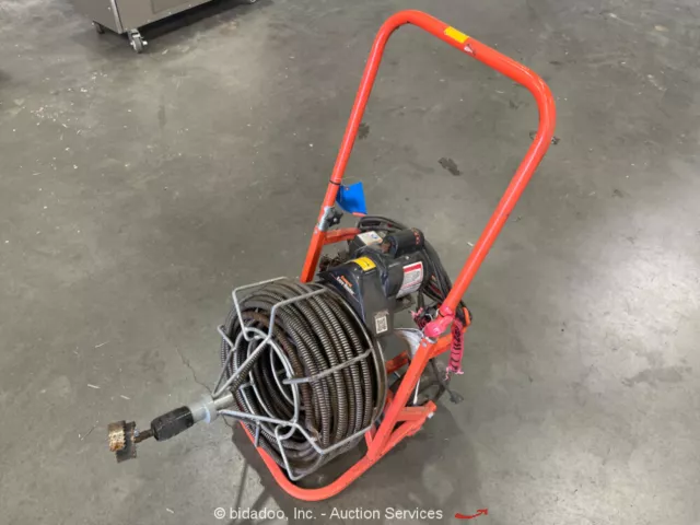 2016 General ER-E Easy Rooter Power Drain Cleaner 100' Sewer Snake bidadoo