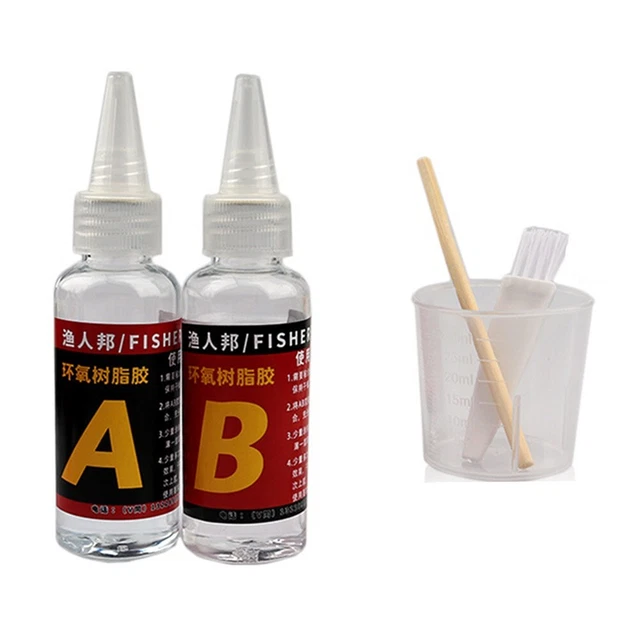 FISHING ROD GLUE 2 Bottle Good Toughness Guide Ring DIY Impact