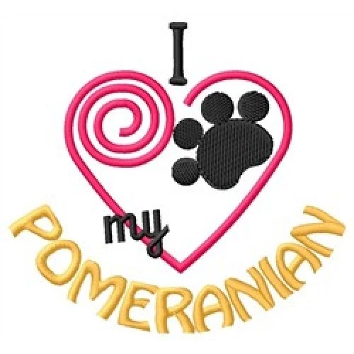 I "Heart" My Pomeranian Fleece Jacket 1420-2 Size S - XXL