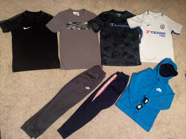 Boys Sports Clothing Bundle (x8) Nike Dri-Fit Adidas Champions - 10-12 Yrs 147cm