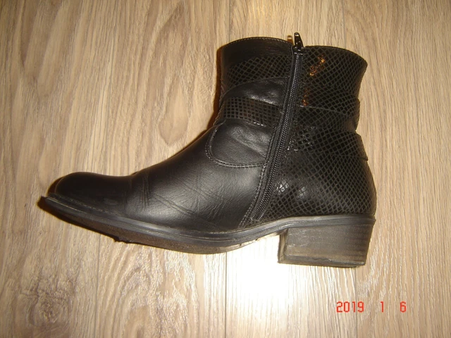 Bottines Pointure 39 Cuir Noire Femme Talons De 3Cm Prevoir Talonnettesa Changer 5