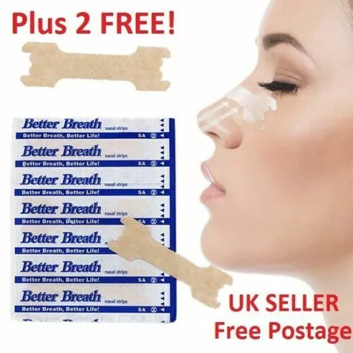 5-200 BETTER BREATH NASAL STRIPS Reg Large RIGHT WAY TO STOP/* ANTI SNORING UK