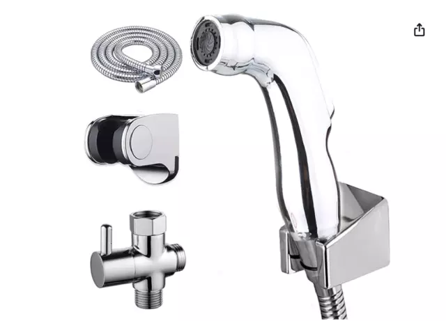 Set Doccetta per Bidet - Spruzzatore a Mano per Bidet Con Supporto Doccetta E 1.