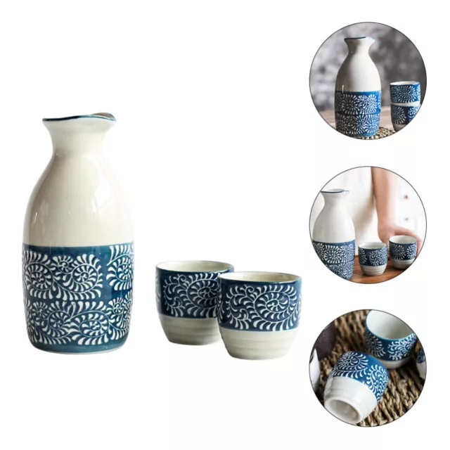 Wine Set Ceramics Japanese Sake Glasses Bottle Sakazuki Cup