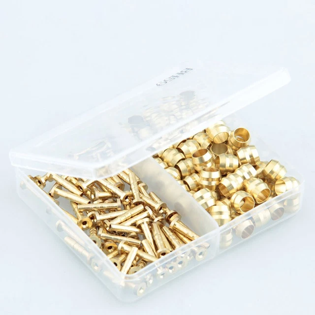 Kit Inserts Olive Et Raccords Pour Durites De Frein BH59 - Compatible Freins Disque Shimano M355/M395/M445/M446/M447 - 6