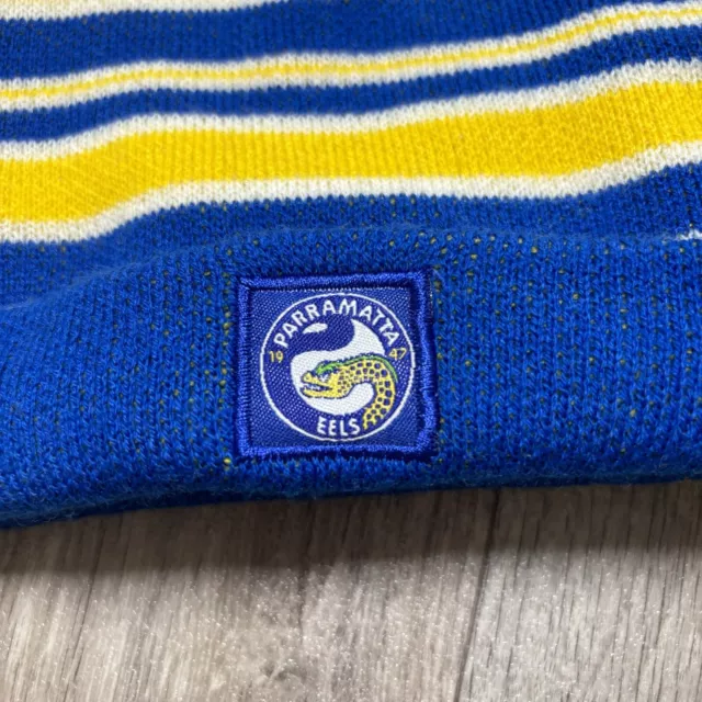 Parramatta Eels Official NRL Chunky Knit Baby Infant Winter Supporter Beanie 2