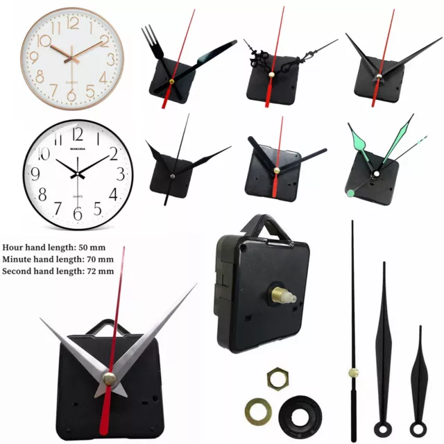 Replacement Quartz Wall Clock Movement Mechanism DIY Hands Repair Kit Parts Tool