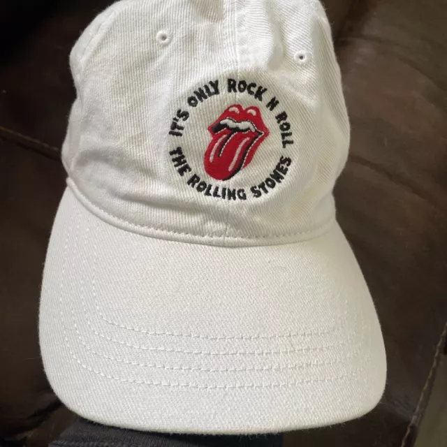 The Rolling Stones x American Eagle Strapback Hat / Cap - White