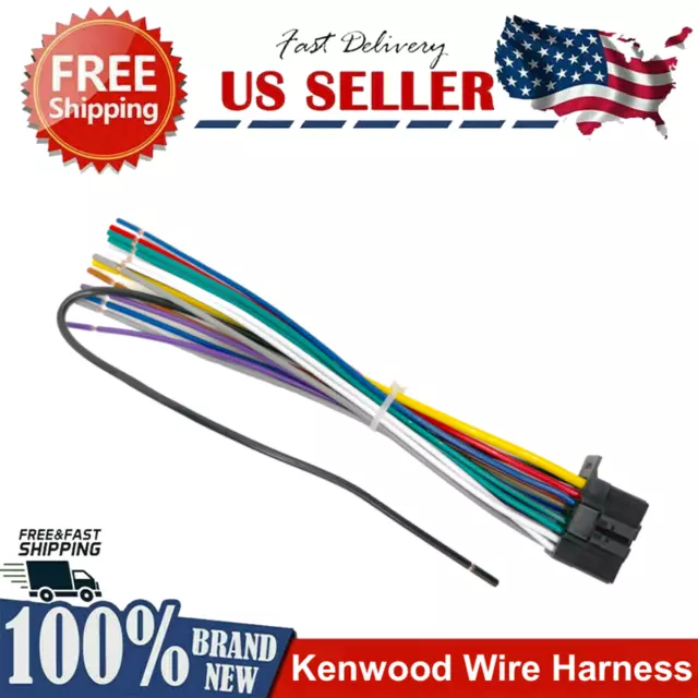 New Wire Harness for KENWOOD KDC-X305 KDCX305 Car Radio Replacement Part