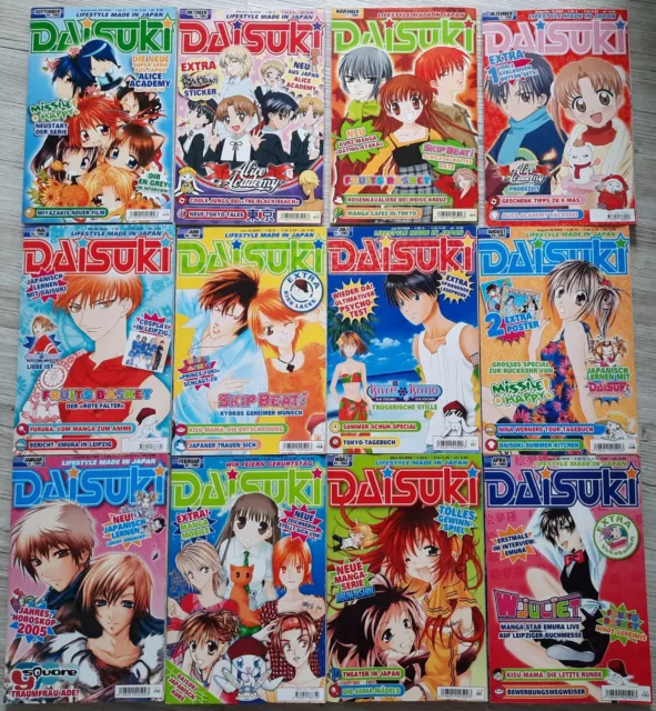 Daisuki Manga Comic 2005 Nr.1 bis 12 Japan Lifestyle Manga Comic