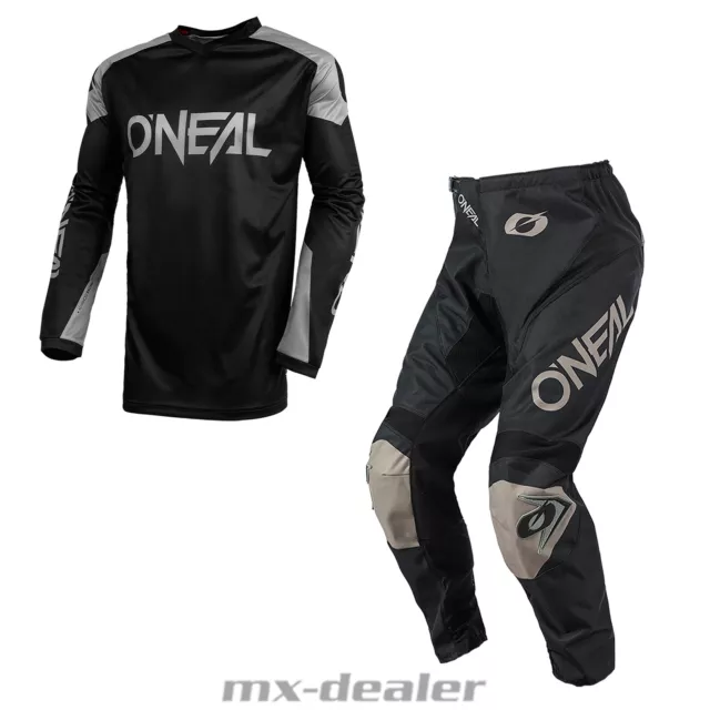 O'Neal Matrice Ridewear Noir Pantalon Jersey Motocross Enduro Combo MTB Quad