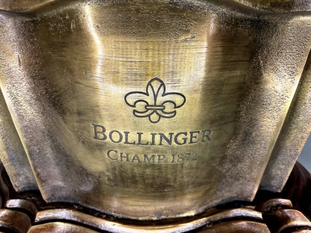 Golden Wine Cooler BOLLINGER champagne 1872 TROPHY FOR WINNERS ONLY ICE BUCKET 2