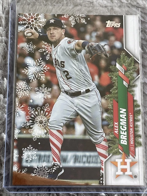 2020 Topps Holiday - SSP 473 - Candy Cane Socks - Alex Bregman