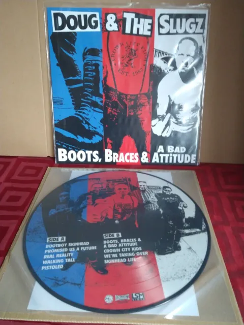 Doug & The Slugz Boots Braces & A Bad Attitude LP Picture Disc Vinyl Oi! OI 2021