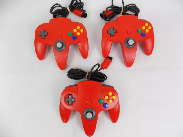 Like New Genuine Nintendo 64 Red N64 Controller - 9/10 Joystick - TESTED!