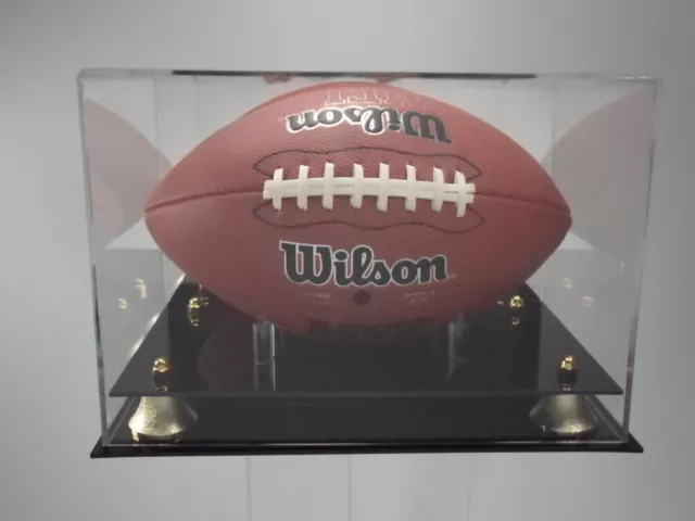 Football display case full size NFL NCAA collectible UV Filtering memorabilia