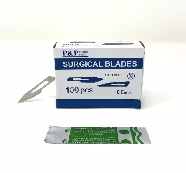 Disposable Surgical Scalpel Blades Size 18 Sterile Carbon Steel Case of 5000