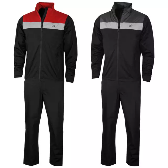 Calvin Klein Mens 2024 Colour Block Breathable Waterproof Golf Suit 56% OFF RRP