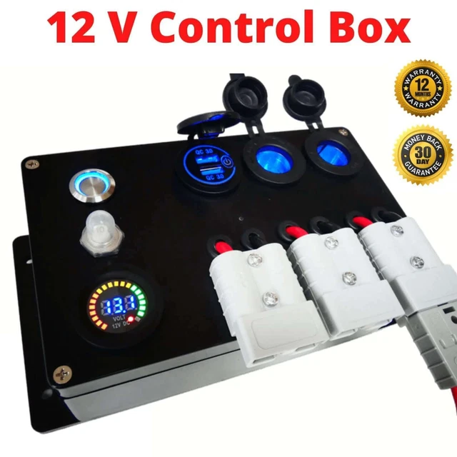 12 VOLT CONTROL Box Multi Connect Compact Offroad Dual battery ...
