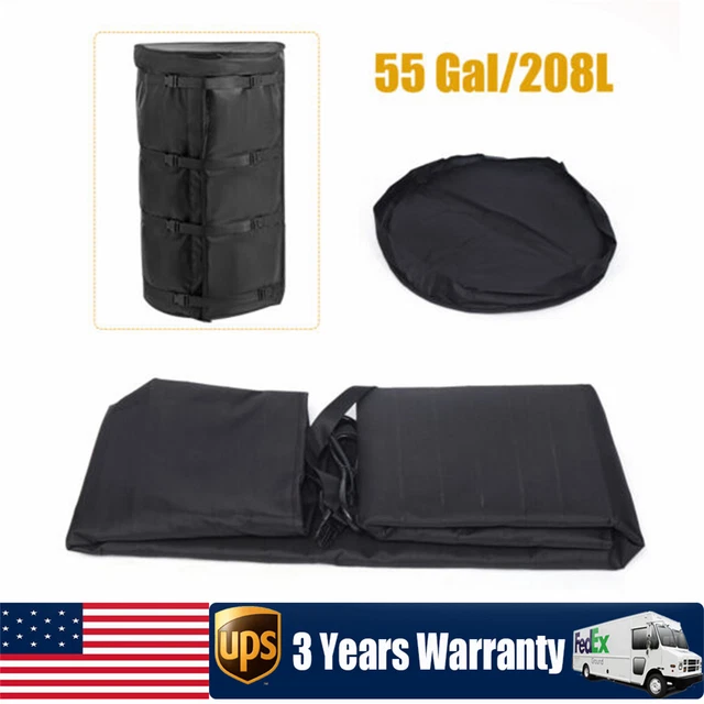 55-Gallon Drum Heating Blanket Barrel Heater Power Blanket Pail Adjustment 49°C