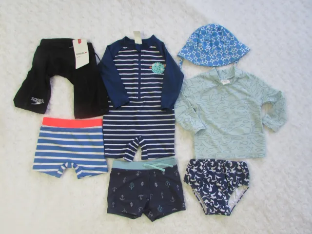 Bulk Lot Baby Boys size 0 Swim Wear Speedo, Country Road, Seed Heritage, Target