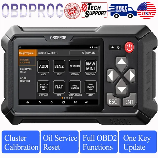 OBDPROG 12V Car Mileage Odometer Correction Adjustment Cluster Calibration Tool