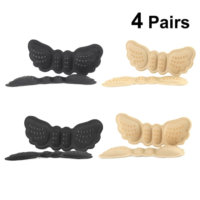 4 Pairs Heel Grips Cushion Adhesive Shoe Insoles Inserts Clip Follow