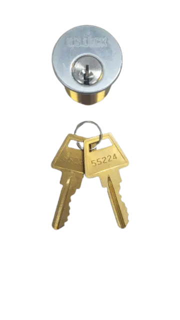 7-PACK US Lock Mortise Cylinder 1-1/4" Yale Cam SX Keyway Chrome KA2