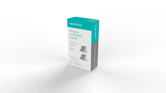 Nanobebe 2-Pack Breast Pump Adaptors