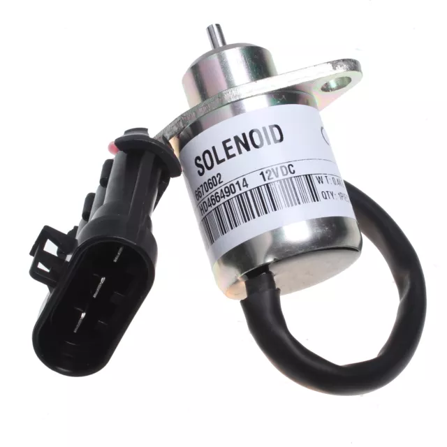 Stoppmagnet Abschalt Solenoid 6670602 für Bobcat Kompaktlader 463 553 S70 S100