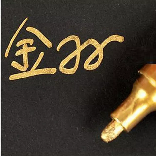 1 GOLD Metallic Oil PAINT MARKER Pen eXtra fine .5mm point Permanent PILOT  41500