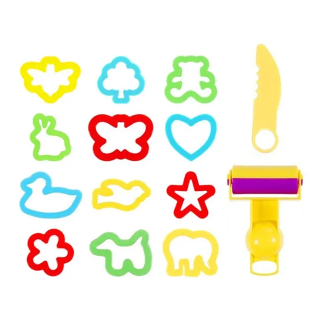 Educational Plasticine Clay Toys for Kids Animal Mold Set with DIY Cutter