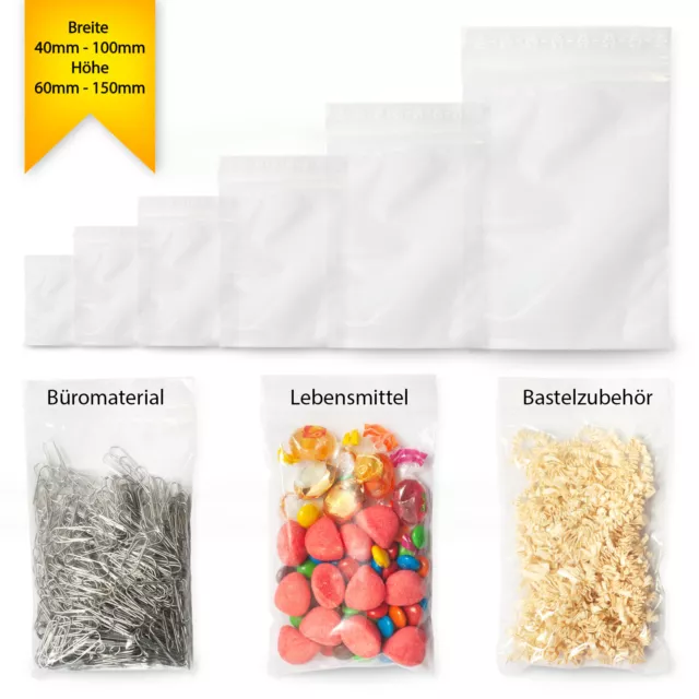 Druckverschlussbeutel Schnellverschlußbeutel ZIP Beutel LDPE Plastikbeutel Midor