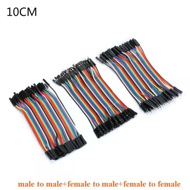40Pin Cable Dupont Jumper Wire 10/20/30/40CM F-M F-F M-M for Arduino DIY KIT 3