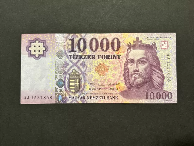 2014 National Bank Of Hungary 10,000 Forint Banknote
