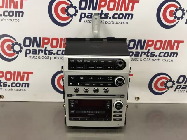 2006 Infiniti G35 Sedan Navigation Radio CD Climate Control Display OEM 25BJ1DC