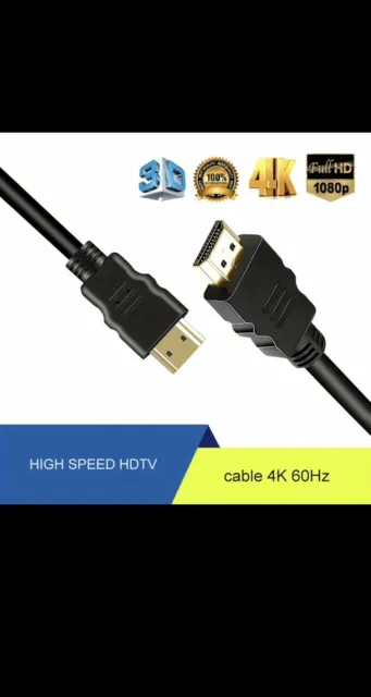 Cable hdmi 2.0 4K 60Hz ultra HD 2160p 3D Full HD HDTV Haute Vitesse 18GB