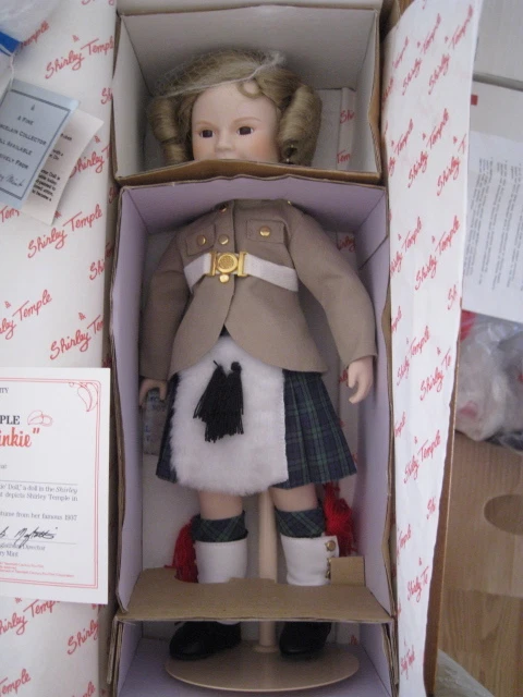 Wee Willie Winkie Shirley Temple Porcelain Doll Danbury Mint