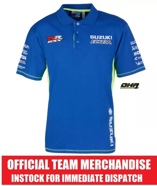 Suzuki Ecstar MotoGP GSX-RR offizielles Team Poloshirt - Original NEU Spins Mir GSXR