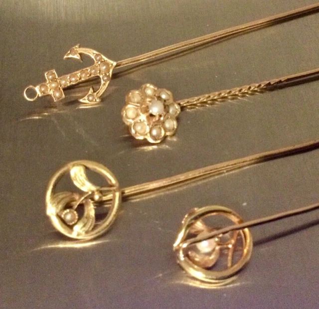 Lot De Bijoux Fantaisie : Collier Aimanté + épingle à Chignon Ou Broche, Occasion